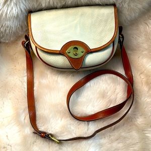Vintage Dooney & Bourke Leather Calvary Trooper  Crossbody Purse Handbag